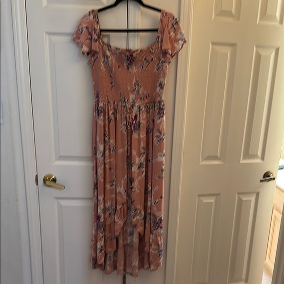 Unbranded Dresses & Skirts - Floral Pink Maxi Dress with Pockets